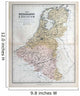 Old Map Netherlands Belgium