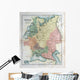 Old map of Russia, 1870 Wall Mural