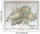 Old Map of Switzerland Wall Mural