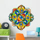 Colorful Mandala Gods Eye Wall Decal