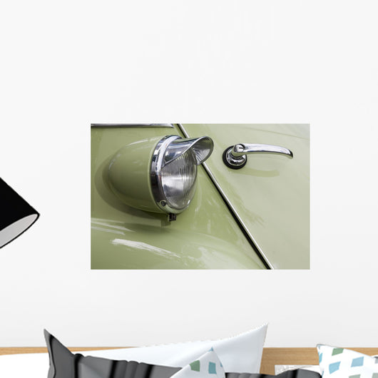 Isetta Headlight Detail Recording Wall Mural