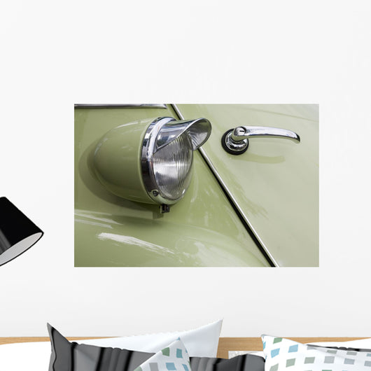 Isetta Headlight Detail Recording Wall Mural