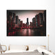 Chicago Skyline at Night Wall Decal