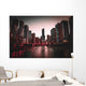 Chicago Skyline at Night Wall Decal