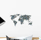 World Card Collage Wall Decal