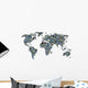 World Card Collage Wall Decal