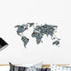 World Card Collage Wall Decal