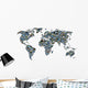 World Card Collage Wall Decal