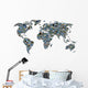 World Card Collage Wall Decal