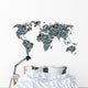 World Card Collage Wall Decal