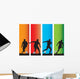 Football Players Wall Decal