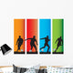 Football Players Wall Decal