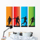 Football Players Wall Decal