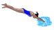 Girl Diving into Pool Wall Decal