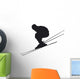 Ski Jump Silhouette Wall Decal