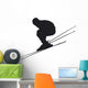 Ski Jump Silhouette Wall Decal