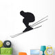 Ski Jump Silhouette Wall Decal