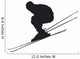 Ski Jump Silhouette Wall Decal