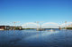 Cranes and Bridge under Construction Wall Mural