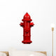 Red Fire Hydrant Wall Decal