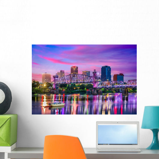 Little Rock Arkansas Skyline Wall Decal