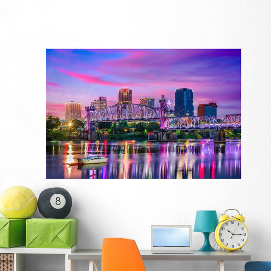 Little Rock Arkansas Skyline Wall Decal