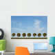 Tree Alley and Blue Wall Decal Design 2