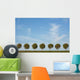 Tree Alley and Blue Wall Decal Design 2