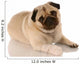 veterinary care - pug with bandaid on paw Wall Decal