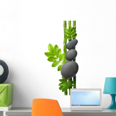 Bamboo Wall Decal shown on a wall