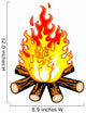 Camp Fire Wall Decal