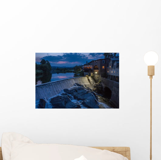 Blue Hour Ottaquechee Falls Wall Decal