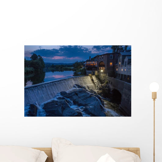 Blue Hour Ottaquechee Falls Wall Decal