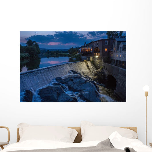 Blue Hour Ottaquechee Falls Wall Decal