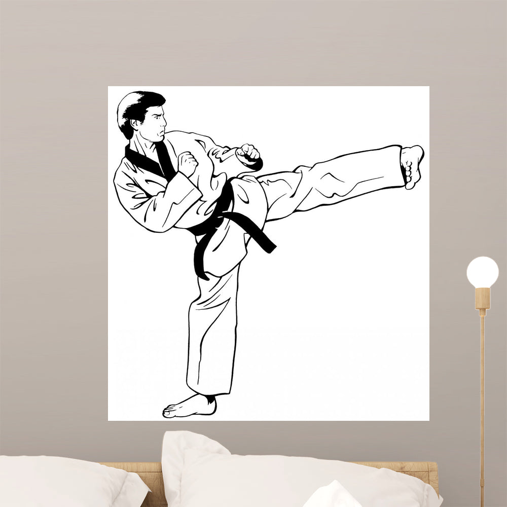 「かわいい～！」 Olympic Taekwondo Side Kick – Wallmonkeys アイドル