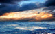 Orange and Blue Sky Wall Decal