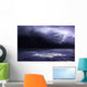 Dark Blue Sky Sea Wall Decal