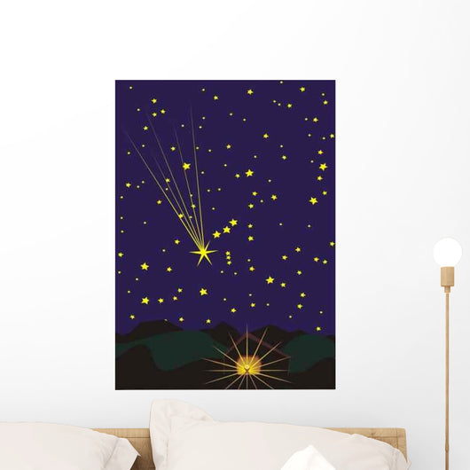 star over bethlehem Wall Mural
