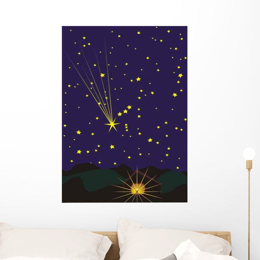 star over bethlehem Wall Mural