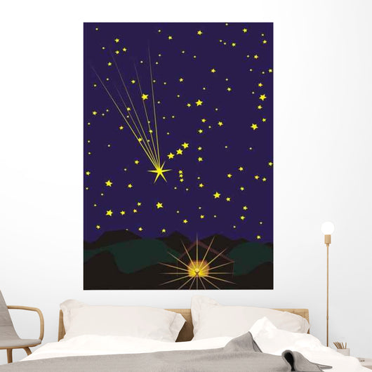 star over bethlehem Wall Mural