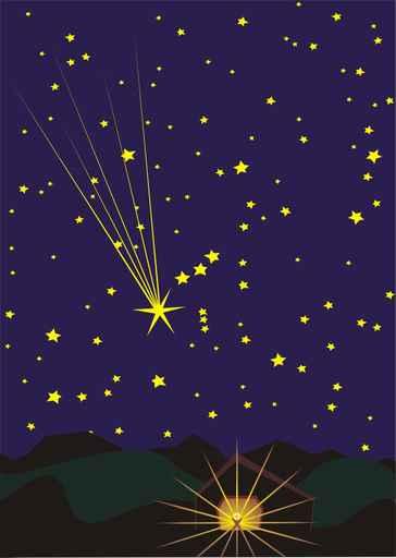 star over bethlehem Wall Mural