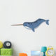 Cartoon Narwhal Wall Decal