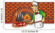 pizzaiolo devant son four Wall Decal