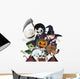 Kids Cartoon Halloween Monsters Wall Decal