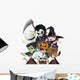 Kids Cartoon Halloween Monsters Wall Decal