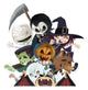 Kids Cartoon Halloween Monsters Wall Decal