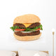 Beef Burger over White Wall Decal
