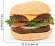 Beef Burger over White Wall Decal
