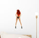Red Hair Pin-Up Girl 2 Wall Decal