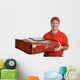 pizza man & thermal bag Wall Decal